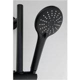 Sapho Mat črna medeninasta tuš garnitura z ročno prho/z drsnim nosilcem 70 cm – | Shoptok.si