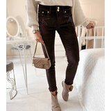 Gemre Brown Pouchard fabric trousers | shoptok.hr