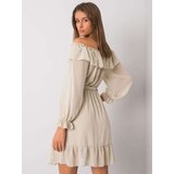 Och Bella Dress-TW-SK-BI-1203.72P-light beige | Shoptok.si