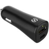 auto punjač USB-A/USB C 32 W Planet Collection, crna