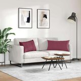 vidaXL jastučići za sofu 2 pcs vinska crvena 80 x 40 cm tkanina | shoptok.hr