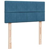 vidaXL Okvir kreveta s madraca tamnoplavi 90x200cm baršunasti | shoptok.hr
