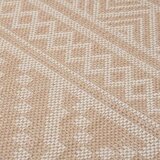  Vanjski tepih ravnog tkanja 200 x 280 cm smeđe pruge | shoptok.hr