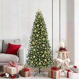 vidaXL set božićnih ukrasnih kuglica 120 pcs zlatno plastika | shoptok.hr