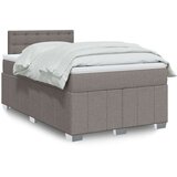 vidaXL Box spring postelja z vzmetnico taupe 120x190 cm blago, (21305355) | Shoptok.si