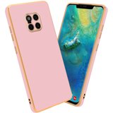 Cadorabo Ohišje, združljiv s Huawei v sijajnem roza - zlato - zaščitni pokrov iz fleksibilnega silikona TPU in z zaščito pred kamero, (20617665) | Shoptok.si