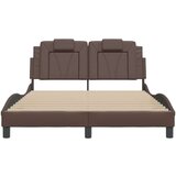  Okvir za krevet s uzglavljem smeđi 120x200 cm od umjetne kože | shoptok.hr