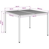  Stol za večeru u vrtu Prirodna i kava 110 x 108,5 x 75 cm | shoptok.hr