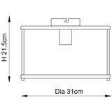 Endon 96150 - plafonsko svetlo hopton 1xE27/10W/230V sjajni hrom | Eponuda.com