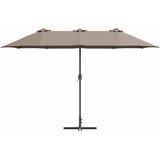  Vrtni suncobran Sivo-smeđa 370 x 197 x 239 cm | Eponuda.ba