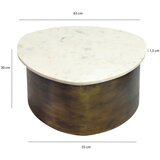 MID.YOU KLUBSKA MIZA, bela, zlate barve | Shoptok.si