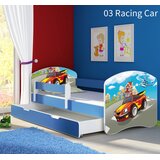  Dječji krevet ACMA s motivom, bočna plava + ladica 140x70 cm 03 Racing Car | shoptok.hr