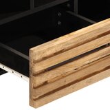 TV ormarić 100 x 34 x 46 cm od masivnog grubog drva manga | Eponuda.com