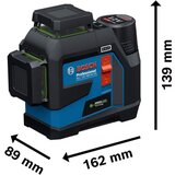 Bosch Linijski laser Bosch GLL 12V-100-33 CG 100m sa nosačem i 4x1.5V AA baterijama (0601065400) | ePonuda.com