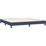  Box spring postelja z vzmetnico modra 200x200 cm blago, (20726735) | Shoptok.si