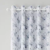 Bele/modre zavese v kompletu 2 ks 168x229 cm Lucie Floral Frill –