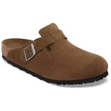 Birkenstock Boston Soft Footbed Suede Leather Sandali dark tea tonal fb | Shoptok.si