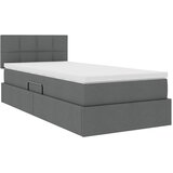  s madracem i skladištem Tamno siva 100 x 200 cm Baršun | shoptok.hr