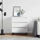 vidaXL Komoda bela 60x35x70 cm inženirski les | Shoptok.si