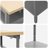  8-dijelni set radnog stola sivi čelik | shoptok.hr