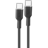 Puro Fleksibilen kabel USB-C na USB-C 60W 1.5m model Icon, hitro polnjenje, Črna, (5000191867) | Shoptok.si