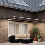  Povlačivi tende Sivosmeđa 300 x 250 cm Tkanina i Aluminij | shoptok.hr