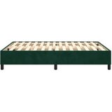  Okvir za krevet s oprugom tamnozeleni 140x200 cm baršunasti | Shoptok.si