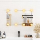  Zidno ogledalo s LED svjetlima 40x60 cm stakleno pravokutno | shoptok.hr