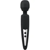 - punjivi, vodootporni masažni vibrator (crni)