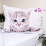 Jerry Fabrics Bijela pamučna dječja posteljina za krevet za jednu osobu 140x200 cm Kitten "Colour" – | shoptok.hr