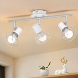 Nettlife Okrogla stropna svetilka s 3 lučmi - Retro industrijska stropna svetilka E14 brez žarnic, (22116856) | Shoptok.si