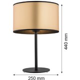  Argon 4297 - Stona lampa KARIN 1xE27/15W/230V mesing/crna | Eponuda.com