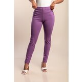 Fenzy Hlače Z Okrasnimi Gumbi, Vijola | Shoptok.si