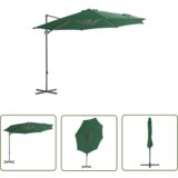  The Living Store Previsni senčnik z jeklenim drogom 300 cm zelen - Previsni Senčnik, (21742400) Cene