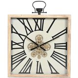  Zidni sat Home ESPRIT Bijela Prirodno Metal borovina 60 x 8 5 x 73 cm | shoptok.hr