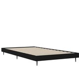  Okvir za krevet crni 90 x 190 cm od konstruiranog drva | shoptok.hr