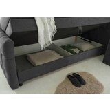 MID.YOU POSTELJA BOXSPRING 180 cm x 200 cm , tekstil, leseni material antracit | Shoptok.si