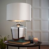  Endon 61198 - Stona lampa WALDORF 1xE27/10W/230V sjajni hrom/bela | Eponuda.com
