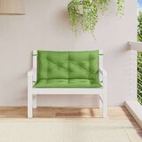 vidaXL Blazina za vrtno klop 2 kosa melanž zelena 100x50x7 cm blago | Shoptok.si