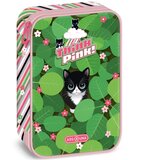 Ars Una think pink višeslojna pernica s mačkom 15,5×22,5×4,5 cm | shoptok.hr