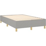  Krevet s oprugama i madrac svjetlosivi 120 x 200cm od tkanine | shoptok.hr