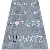 RugsX Preproge JUNIOR 52106.801 pralna preproga Abeceda za otroke 120x170 cm Siva | Shoptok.si