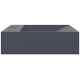  Umivaonik od lijevanih minerala/mramora 60x38x11 cm antracit | shoptok.hr