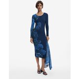 Desigual Obleka modra / temno modra / bela | Shoptok.si