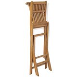 Bistro 3-dijelni bistro set sa sklopivim stolicama od masivne tikovine | shoptok.hr