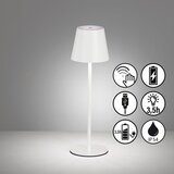 Fischer & Honsel Bela LED namizna svetilka s kovinskim senčilom (višina 36,5 cm) Viletto – | Shoptok.si