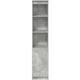 vidaXL Visoka omara betonsko siva 37,5x35x180 cm inženirski les | Shoptok.si