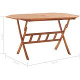  Sklopivi vrtni stol 135 x 85 x 75 od masivnog bagremovog drva | Eponuda.com