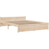 Okvir za krevet od masivnog drva 135 x 190 cm bračni | shoptok.hr