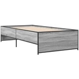vidaXL Okvir kreveta boja hrasta 90 x 190 cm konstruirano drvo i metal | shoptok.hr